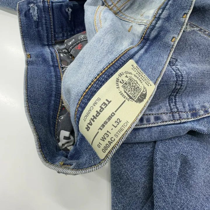 Diesel Diesel Casual Fashion Ripped Denim Pants 0079 Size US 31 - 6 Thumbnail
