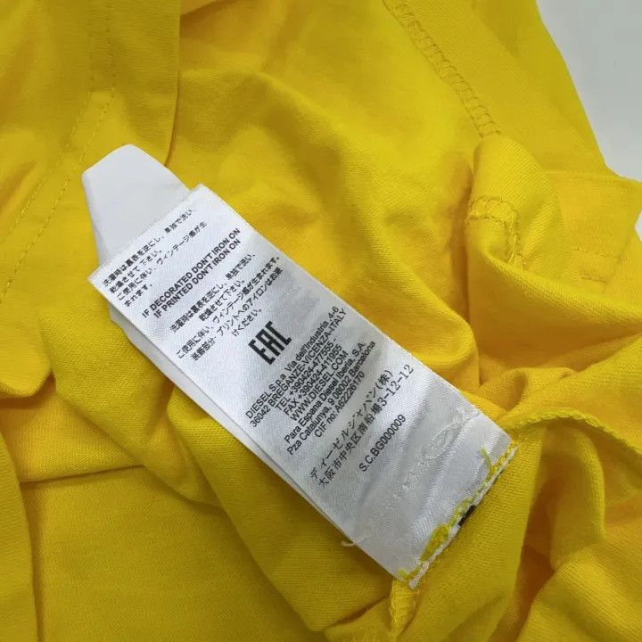 Diesel Diesel Yellow Graphic Short Sleeve Tee 0079 Size US M / EU 48-50 / 2 - 5 Thumbnail