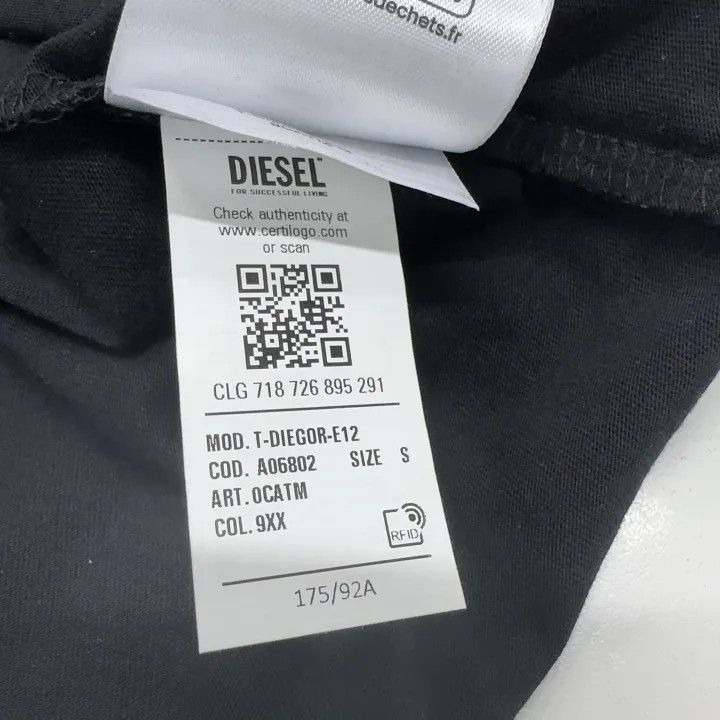 Diesel Diesel Original Logo Printed T-Shirt for Men 0079 Size US S / EU 44-46 / 1 - 4 Thumbnail