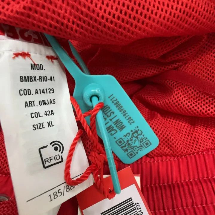 Diesel Diesel Red Quick-Dry Beach Shorts for Men 0079 Size US 36 / EU 52 - 3 Thumbnail