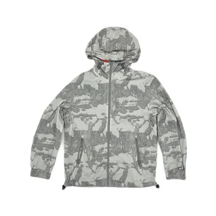 Diesel Diesel Hooded Zip-Up Jacket for Men 0079 Size US L / EU 52-54 / 3 - 2 Thumbnail