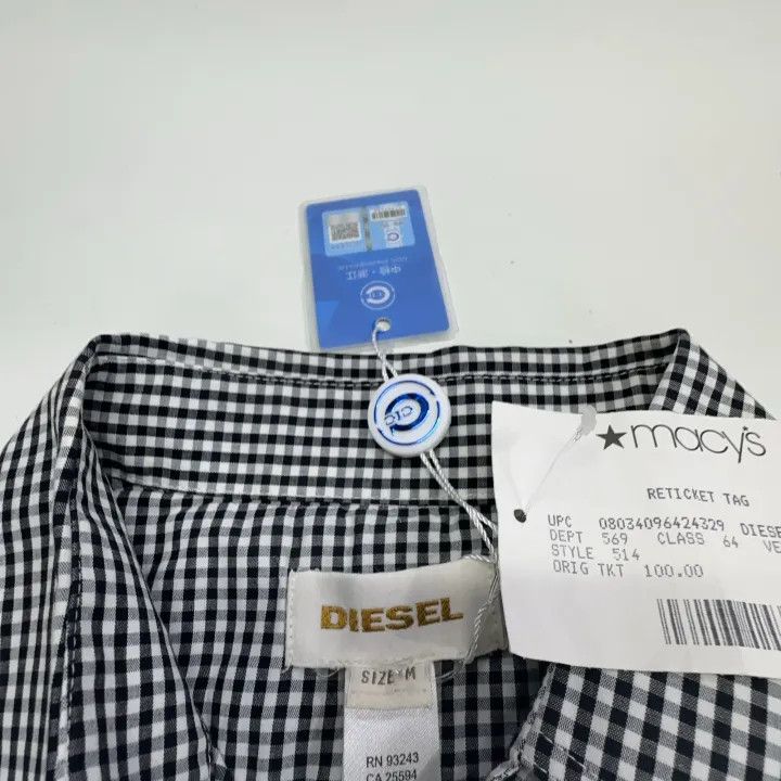 Diesel Diesel Casual Checkered Short Sleeve Shirt 0079 Size US M / EU 48-50 / 2 - 5 Thumbnail