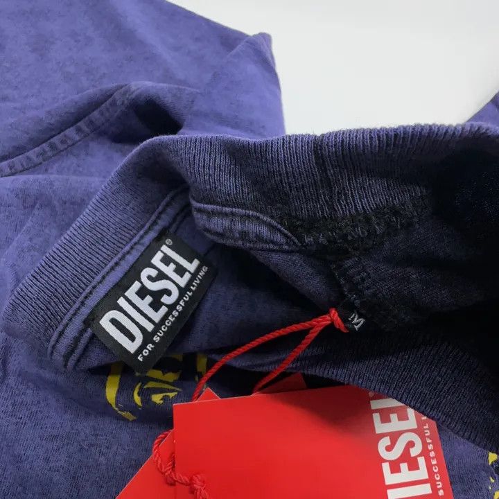 Diesel Diesel Distressed Design Short Sleeve T-Shirt 0079 Size US M / EU 48-50 / 2 - 4 Thumbnail