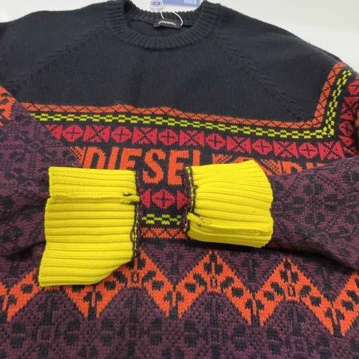 Diesel Diesel Casual Knit Sweater with Unique Design 0079 Size US S / EU 44-46 / 1 - 9 Thumbnail