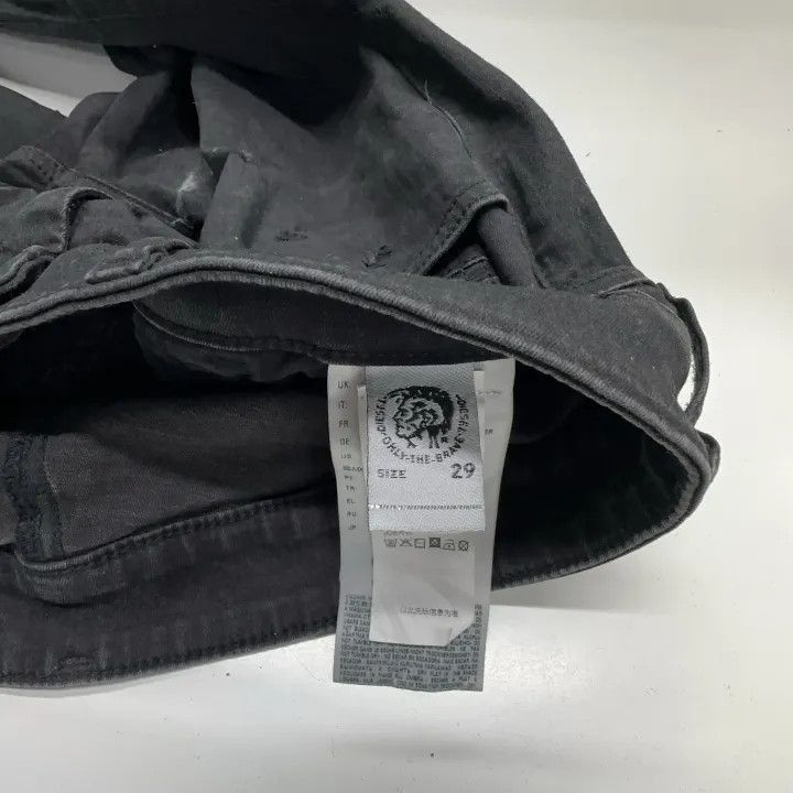 Diesel Diesel Black Slim Fit Denim Pants 0079 Size US 29 - 4 Thumbnail