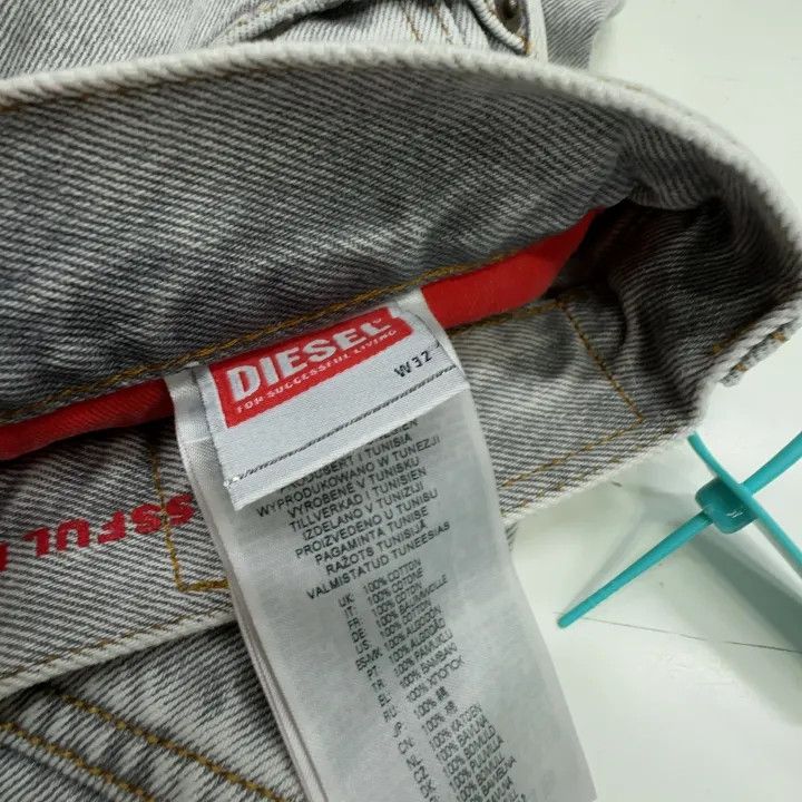 Diesel Diesel Men's Grey Loose Fit Distressed Jeans 0079 Size US 32 / EU 48 - 2 Thumbnail