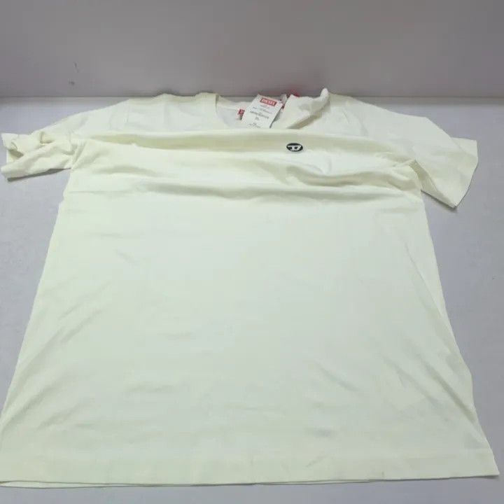 Diesel Diesel White Logo Print Short Sleeve T-Shirt 0079 Size US M / EU 48-50 / 2 - 9 Thumbnail