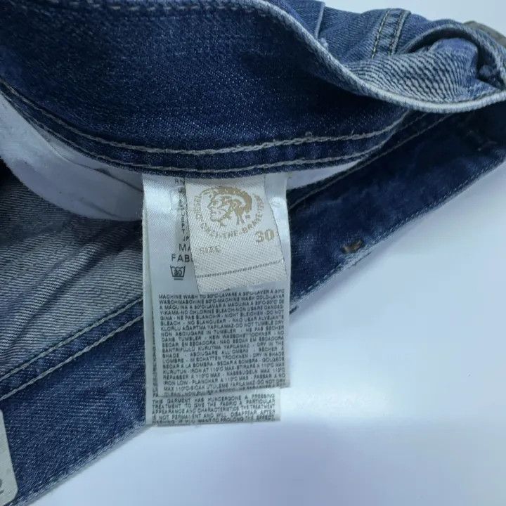 Diesel Diesel Casual Denim Straight-Leg Jeans 0079 Size US 30 / EU 46 - 4 Thumbnail