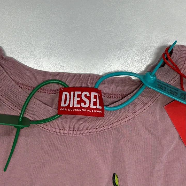 Diesel Diesel Pink Relaxed Fit T-Shirt for Men 0079 Size US XS / EU 42 / 0 - 2 Thumbnail