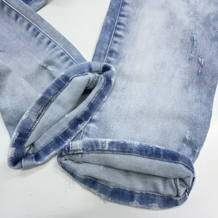 Diesel Diesel Distressed Slim Fit Denim Jeans 0079 Size US 28 / EU 44 - 5 Thumbnail