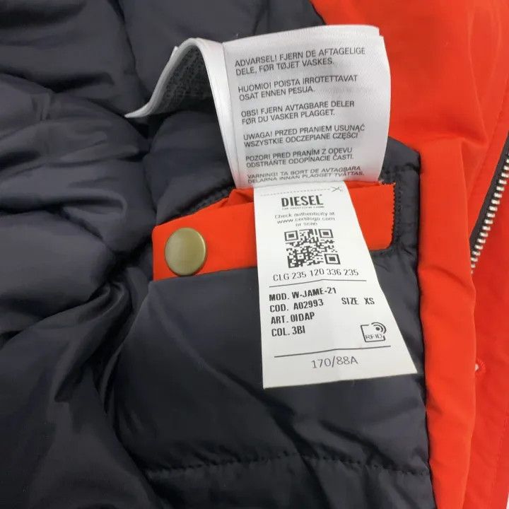 Diesel Diesel Cotton Jacket with Fur Hood 0079 Size US S / EU 44-46 / 1 - 5 Thumbnail
