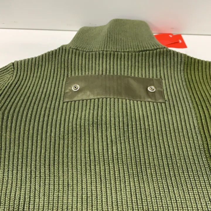 Diesel Diesel Military Green Zip Knit Sweater 0079 Size US XS / EU 42 / 0 - 7 Thumbnail