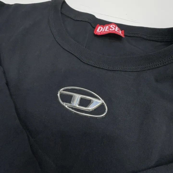Diesel Diesel SS25 Oval-D Logo Casual Black T-Shirt 0079 Size US XXL / EU 58 / 5 - 7 Thumbnail