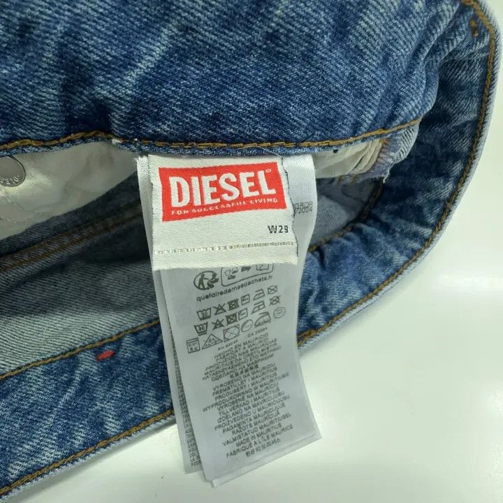Diesel Diesel Casual Fashion Solid Blue Shorts 0079 Size US 29 - 4 Thumbnail