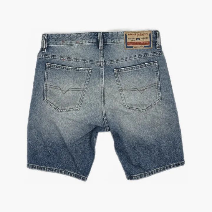 Diesel Diesel Casual Fashion Solid Blue Shorts 0079 Size US 29 - 3 Thumbnail