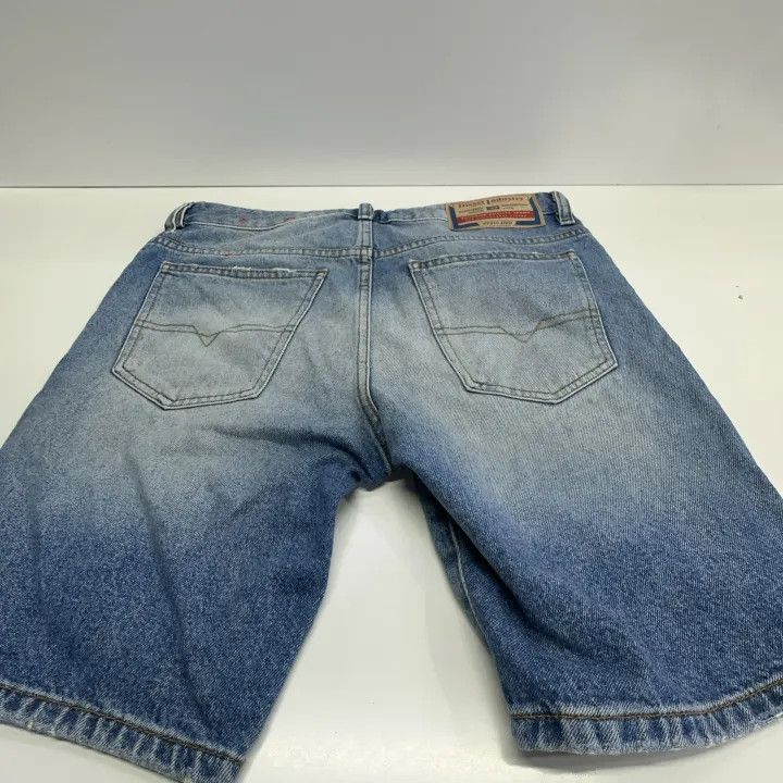 Diesel Diesel Casual Fashion Solid Blue Shorts 0079 Size US 29 - 10 Thumbnail