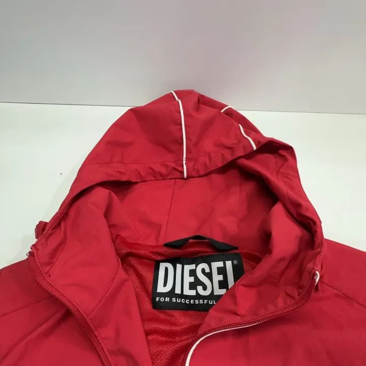 Diesel Diesel FW22 Red Zip-Up Hooded Jacket 0079 Size US S / EU 44-46 / 1 - 8 Thumbnail