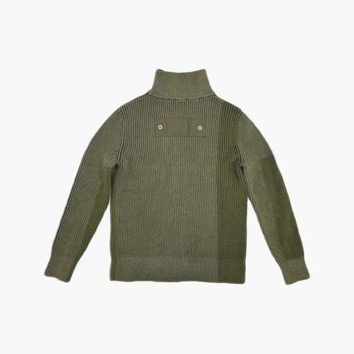 Diesel Diesel Military Green Knit Zip-Up Sweater 0079 Size US XS / EU 42 / 0 - 3 Thumbnail