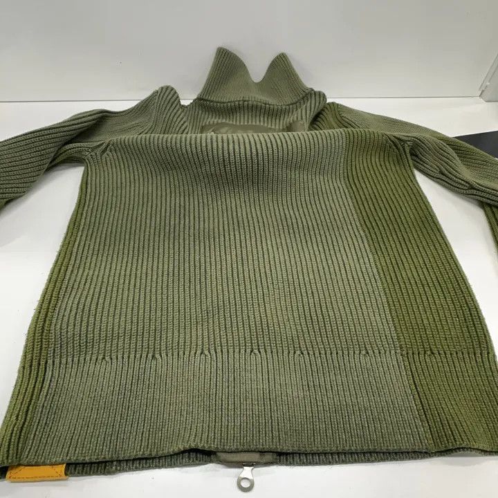 Diesel Diesel Military Green Knit Zip-Up Sweater 0079 Size US XS / EU 42 / 0 - 10 Thumbnail
