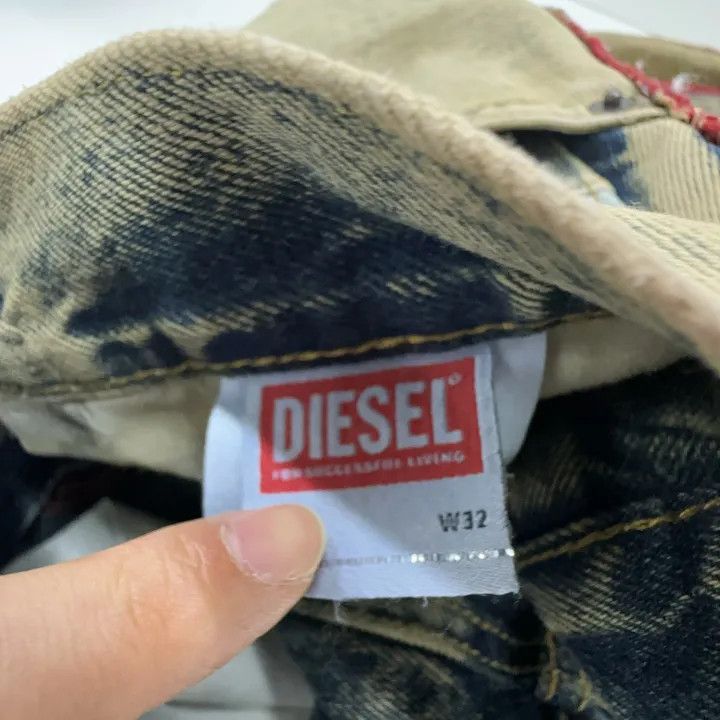 Diesel Diesel SS23 Men's Bleached Straight Pants 0079 Size US 32 / EU 48 - 4 Thumbnail