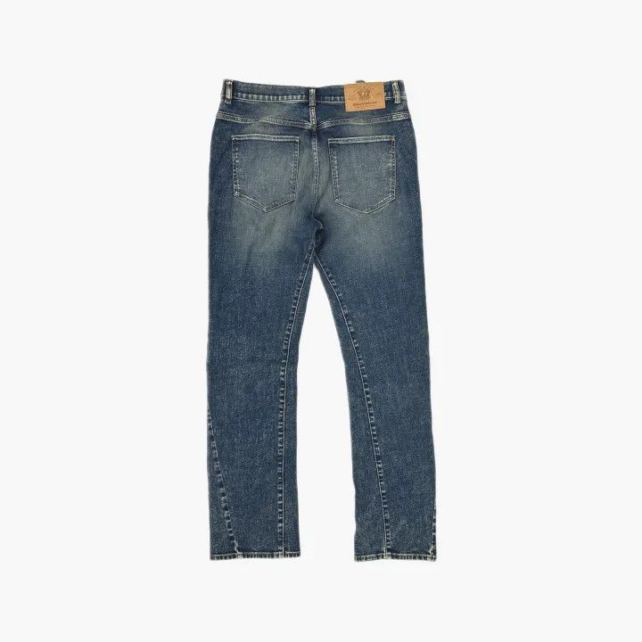 Diesel Diesel Blue Flared Distressed Denim Pants 0079 Size US 33 - 3 Thumbnail