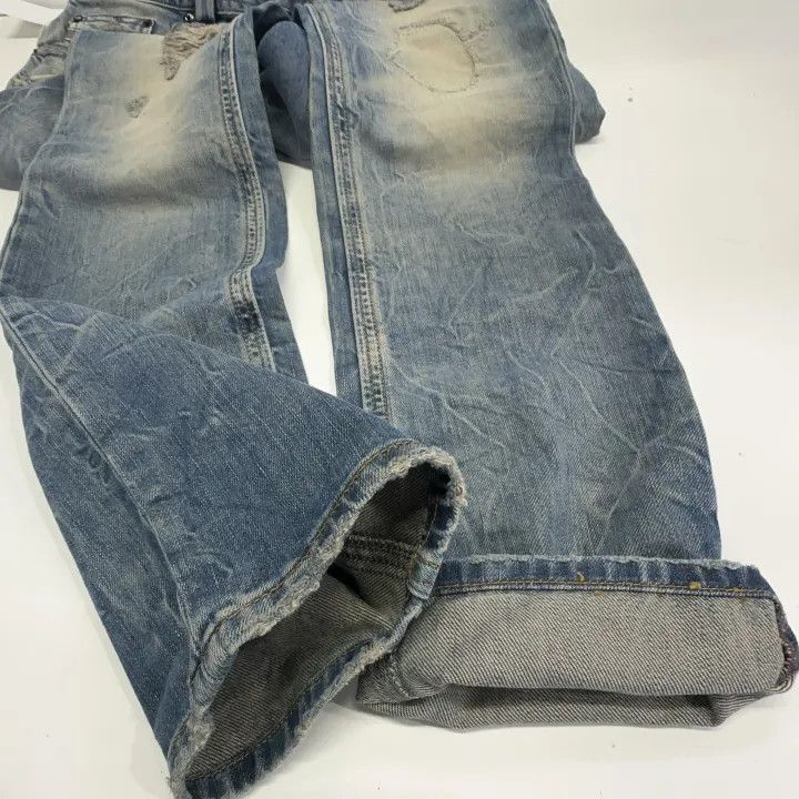 Diesel Diesel Blue Distressed Casual Denim Pants 0079 Size US 31 - 12 Thumbnail