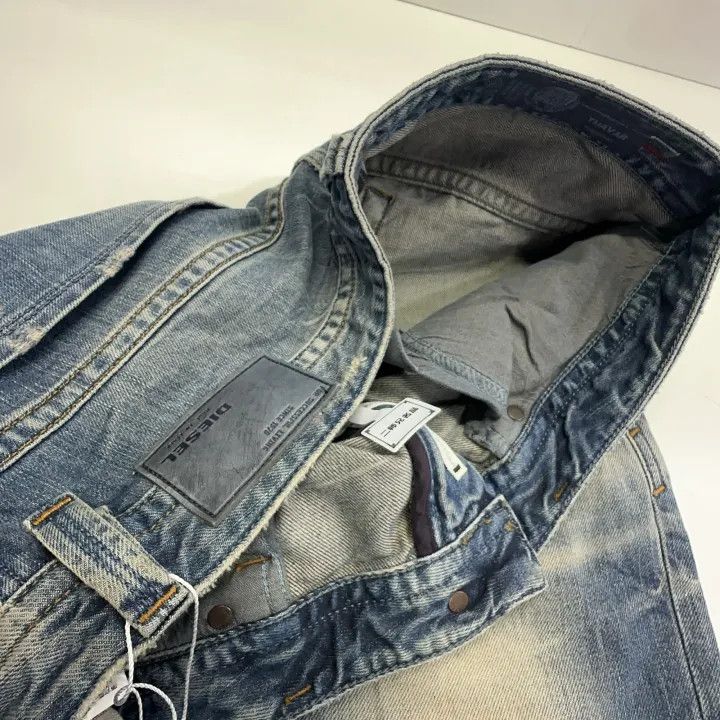 Diesel Diesel Blue Distressed Casual Denim Pants 0079 Size US 31 - 9 Thumbnail