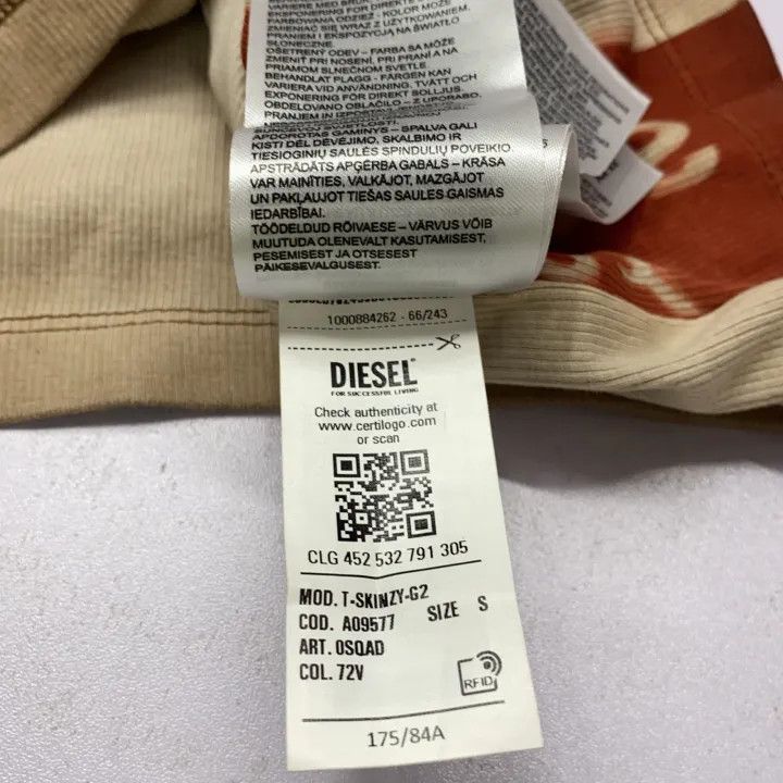 Diesel Diesel Brown Short Sleeve T-Shirt 0079 Size US S / EU 44-46 / 1 - 3 Thumbnail