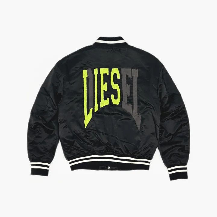 Diesel Diesel Black Long Sleeve Baseball Jacket 0079 Size US M / EU 48-50 / 2 - 3 Thumbnail