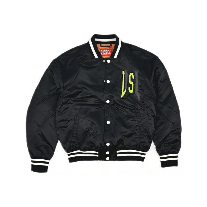 Diesel Diesel Black Long Sleeve Baseball Jacket 0079 Size US M / EU 48-50 / 2 - 2 Thumbnail