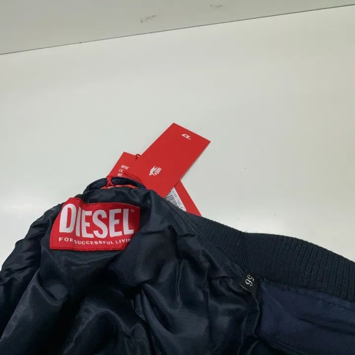 Diesel Diesel Blue Zip Baseball Collar Jacket 0079 Size US XXL / EU 58 / 5 - 6 Thumbnail
