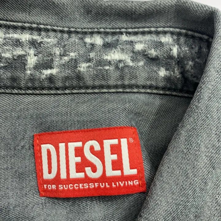 Diesel Diesel SS23 Embroidered Logo Long Sleeve Shirt 0079 Size US S / EU 44-46 / 1 - 4 Thumbnail