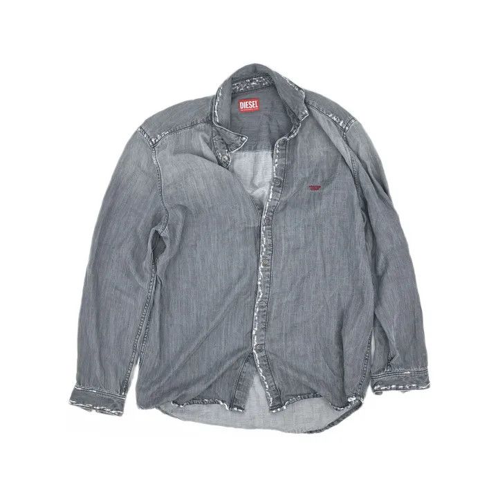 Diesel Diesel SS23 Embroidered Logo Long Sleeve Shirt 0079 Size US S / EU 44-46 / 1 - 2 Thumbnail