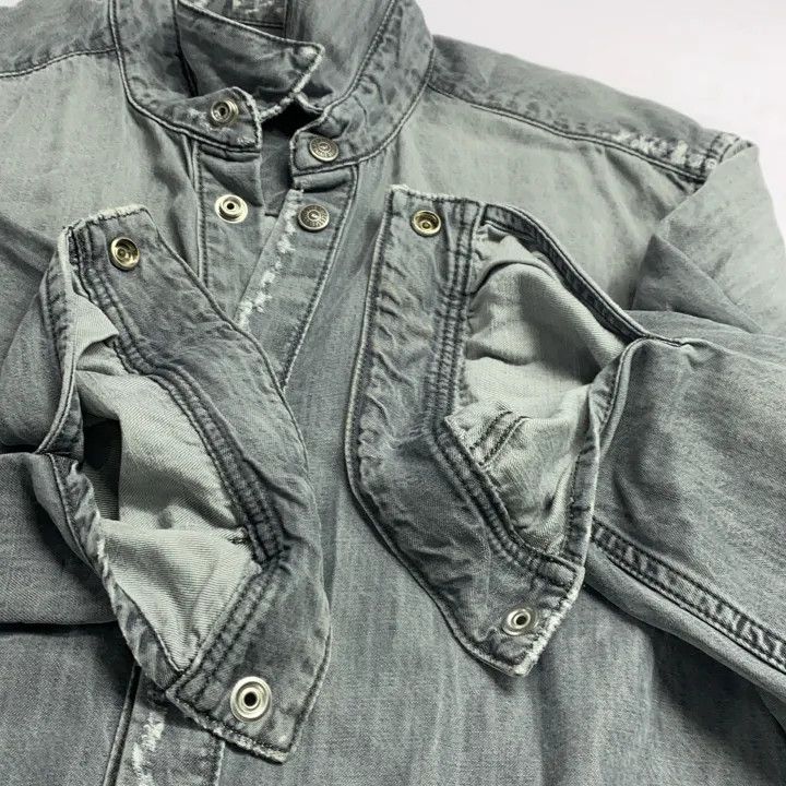 Diesel Diesel SS23 Embroidered Logo Long Sleeve Shirt 0079 Size US S / EU 44-46 / 1 - 9 Thumbnail