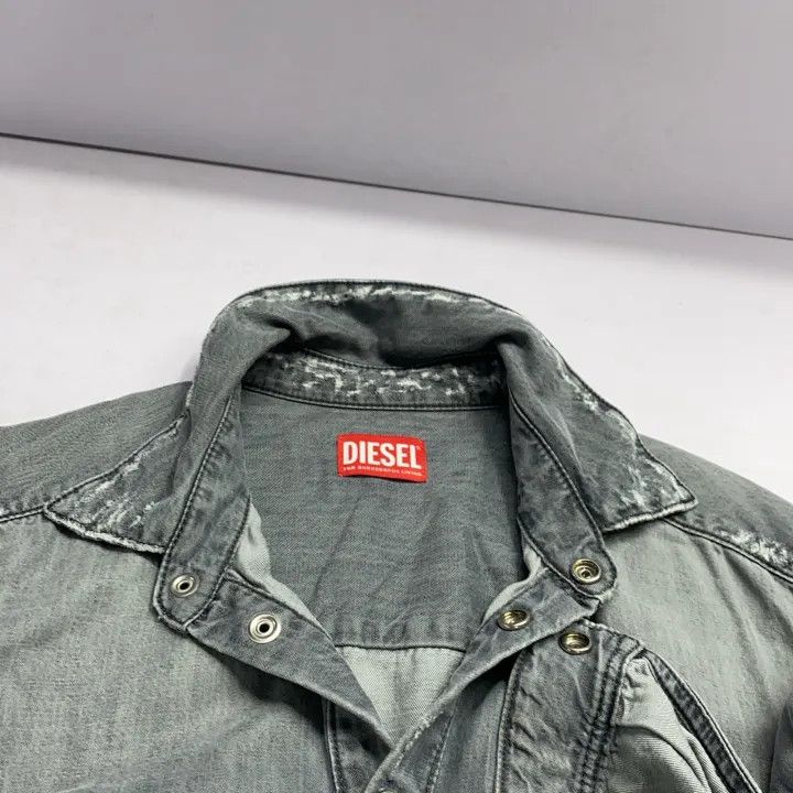 Diesel Diesel SS23 Embroidered Logo Long Sleeve Shirt 0079 Size US S / EU 44-46 / 1 - 10 Thumbnail
