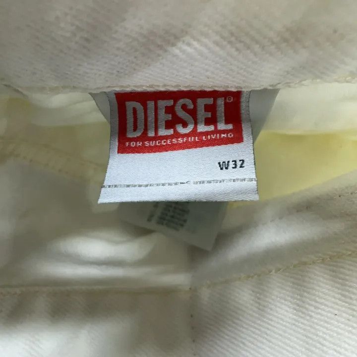 Diesel Diesel White Denim Shorts for Men 0079 Size US 32 / EU 48 - 5 Thumbnail
