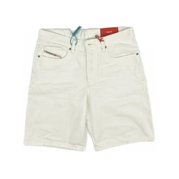 Diesel Diesel White Denim Shorts for Men 0079 Size US 32 / EU 48 - 2 Thumbnail