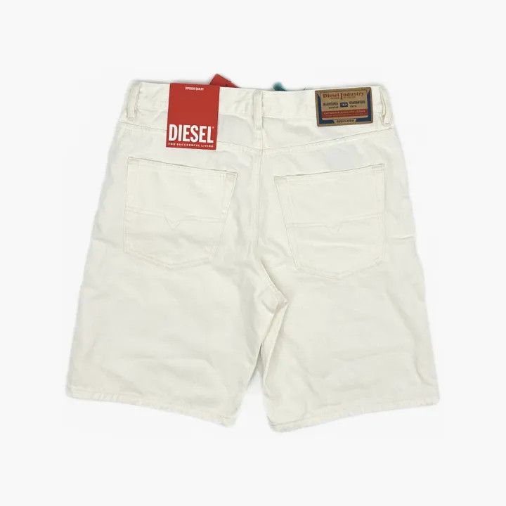 Diesel Diesel White Denim Shorts for Men 0079 Size US 32 / EU 48 - 3 Thumbnail