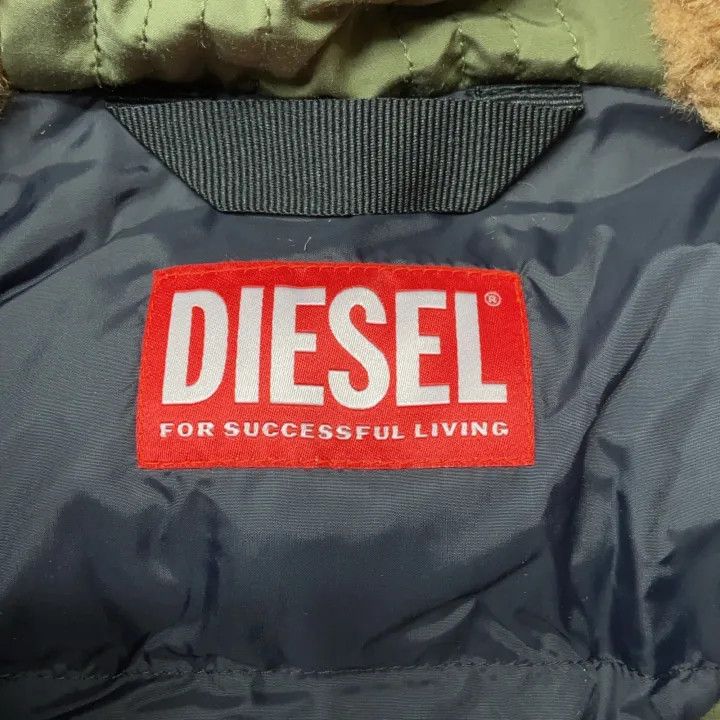 Diesel Diesel Green Hooded Long Parka Jacket 0079 Size US XXL / EU 58 / 5 - 4 Thumbnail