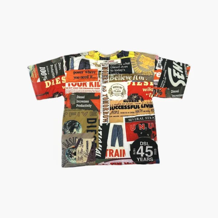 Diesel Diesel Multicolor Graphic Print T-Shirt 0079 Size US S / EU 44-46 / 1 - 3 Thumbnail