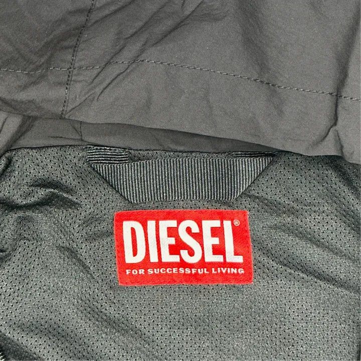 Diesel Diesel Black Zip-Up Hooded Jacket for Men 0079 Size US L / EU 52-54 / 3 - 3 Thumbnail