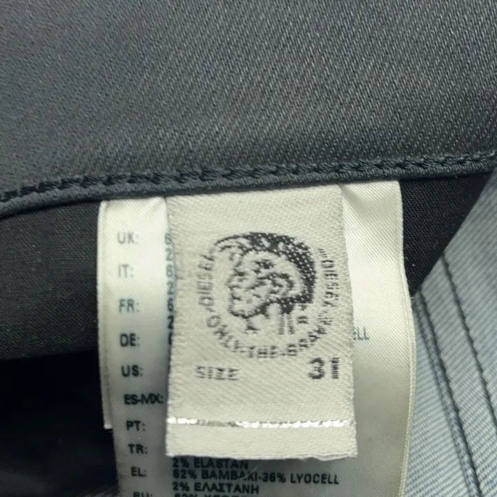 Diesel Diesel Simple Black Denim Pants 0079 Size US 31 - 5 Thumbnail