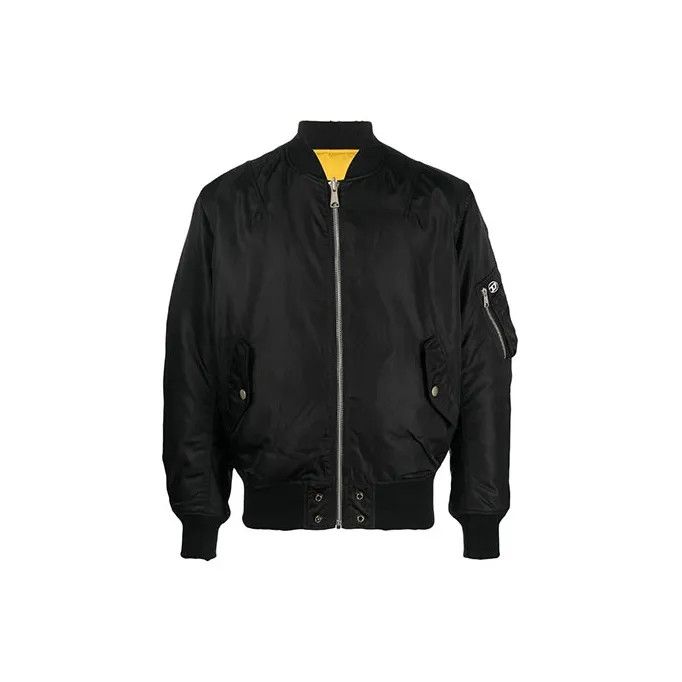 Diesel Black Logo Zip Jacket for Men 0079
