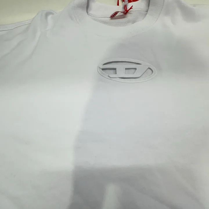Diesel Diesel White Logo Long Sleeve Sweatshirt 0079 Size US L / EU 52-54 / 3 - 7 Thumbnail