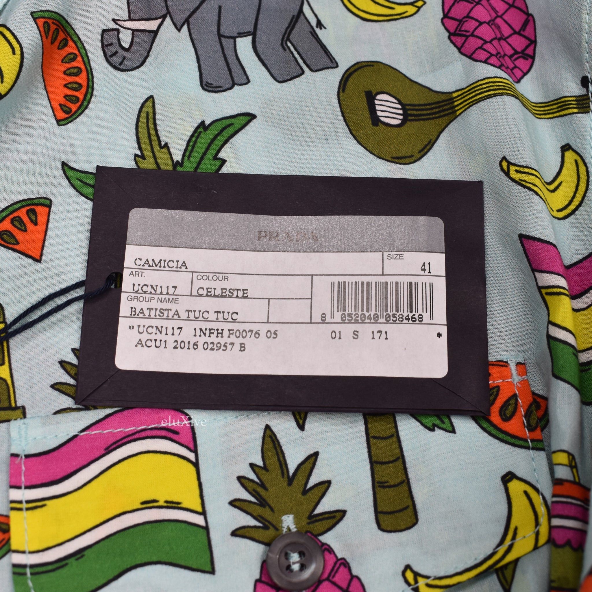 Prada PRADA Button Down Souvenir Shirt Allover Print India Size US L / EU 52-54 / 3 - 6 Thumbnail
