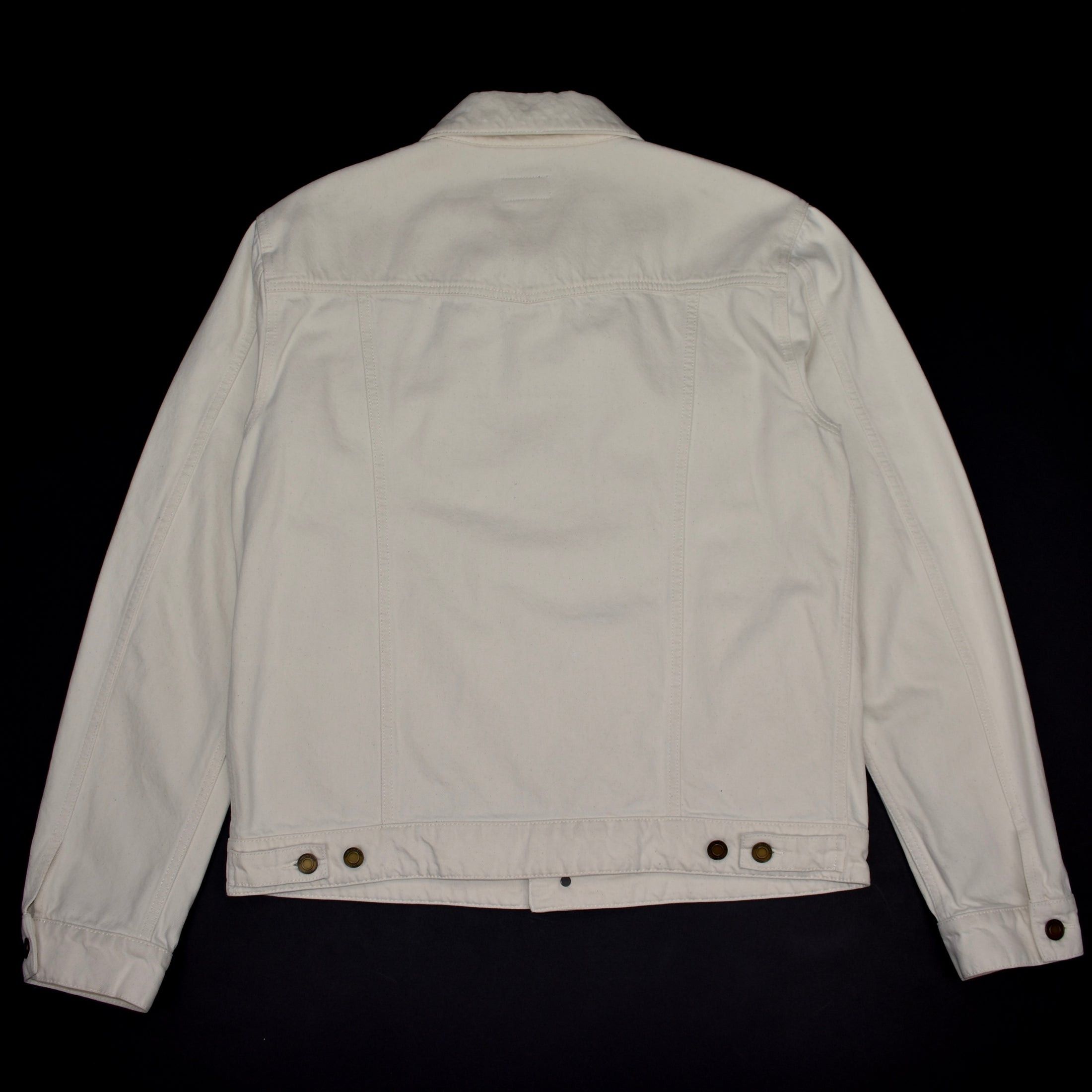 Saint Laurent Paris Saint Laurent Cream White Denim Trucker Jacket Size US L / EU 52-54 / 3 - 2 Thumbnail