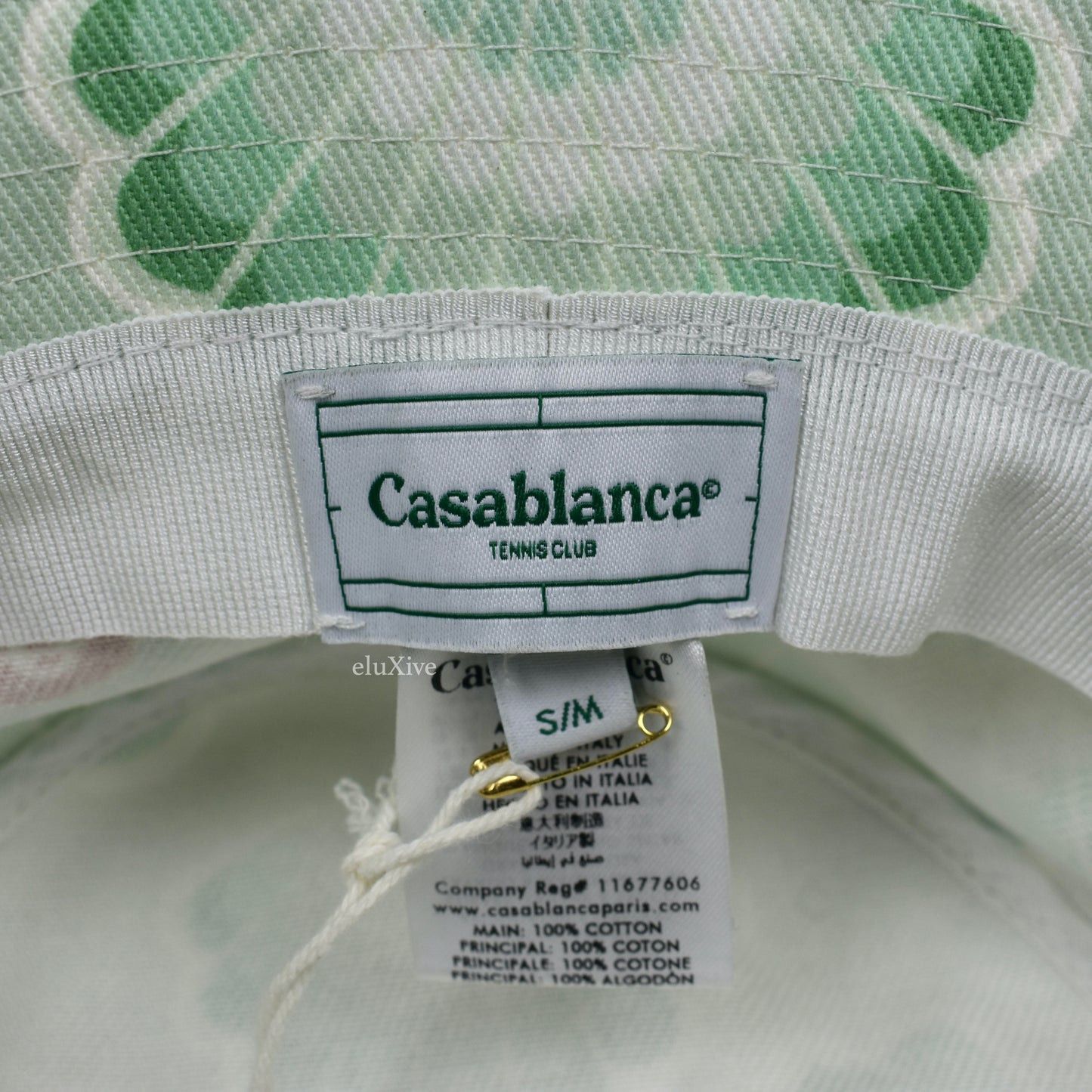 Casablanca Casablanca Logo Printed Denim Bucket Hat Green DS Size ONE SIZE - 3 Thumbnail