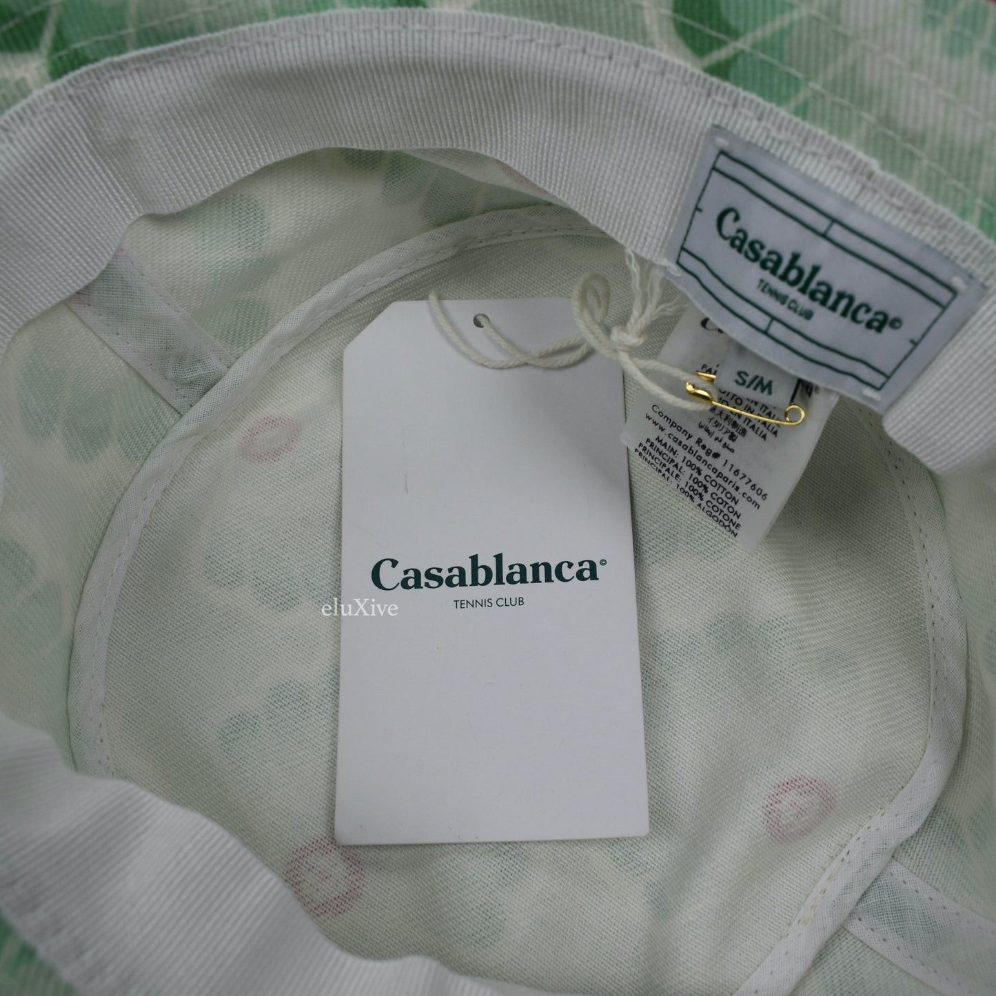 Casablanca Casablanca Logo Printed Denim Bucket Hat Green DS Size ONE SIZE - 4 Thumbnail