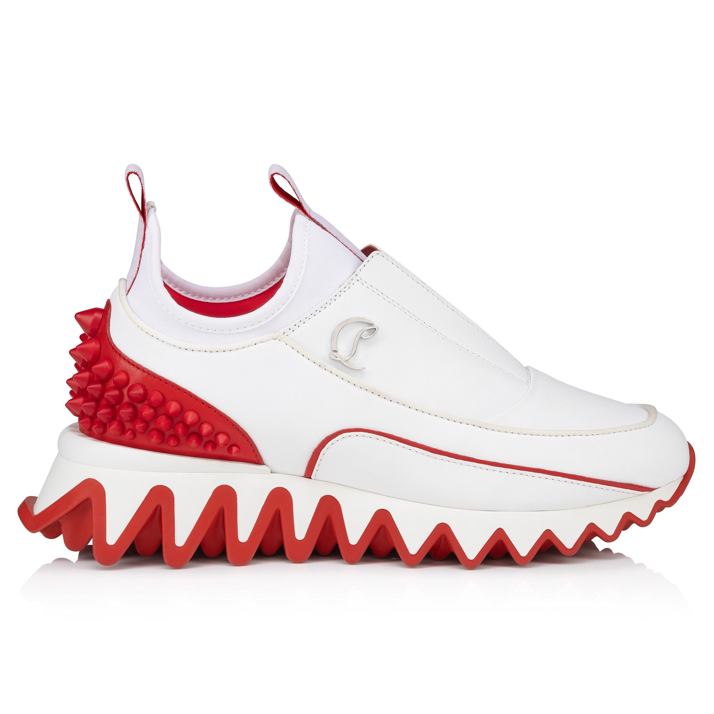 Christian Louboutin sharkyloub spike white Size US 6 / IT 36 - 3 Thumbnail