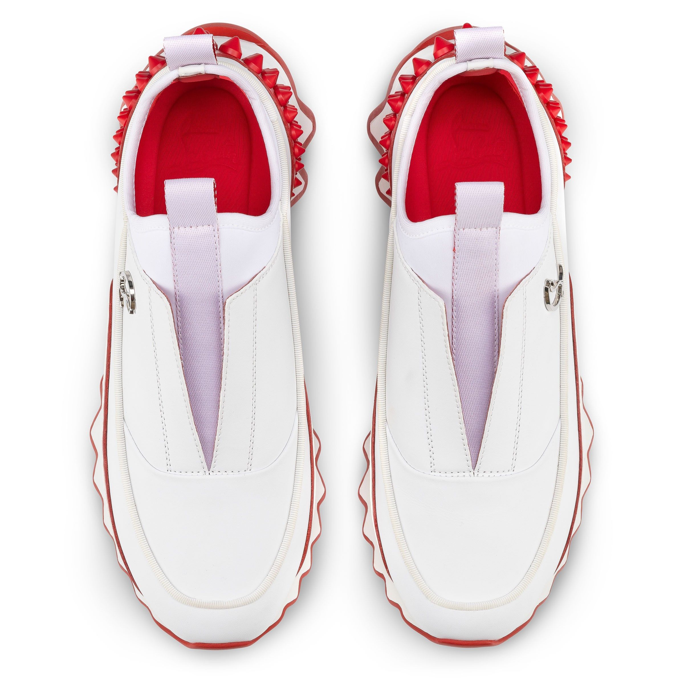 Christian Louboutin sharkyloub spike white Size US 8 / IT 38 - 5 Thumbnail